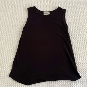 Franc highneck tank in black